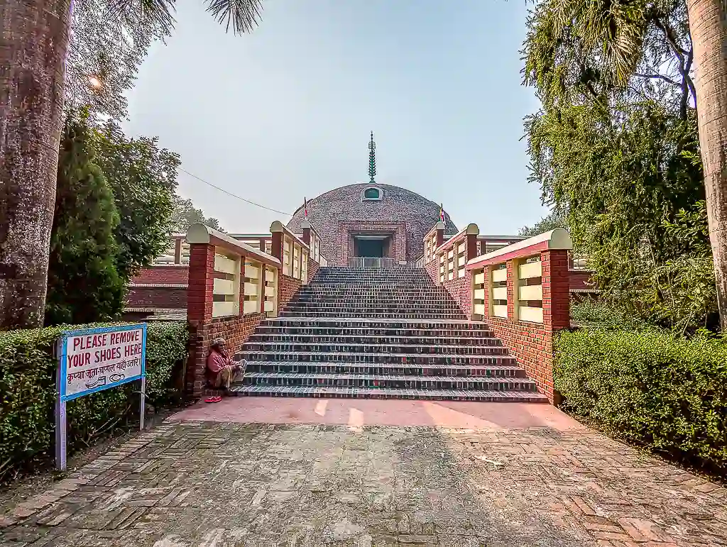 Indo-Japan-Srilanka-Temple-Kushinagar Srilanka Buddhist Temple, A significant Buddhist site in Kushinagar, reflecting cross-cultural harmony.